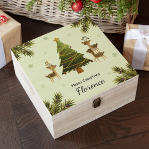 Personalised Playing Reindeers Christmas Eve Box Personalised Playing Reindeers Christmas Eve Box