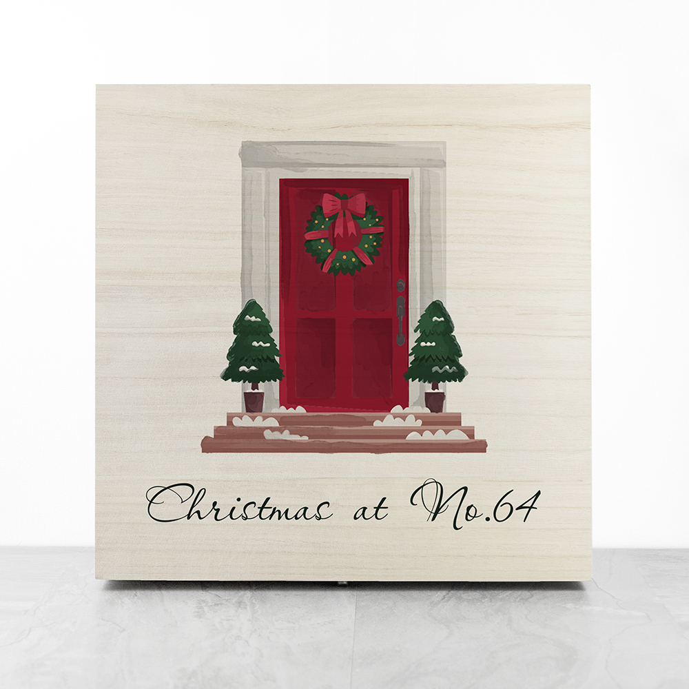 Personalised Door Number Christmas Box Personalised Door Number Christmas Box