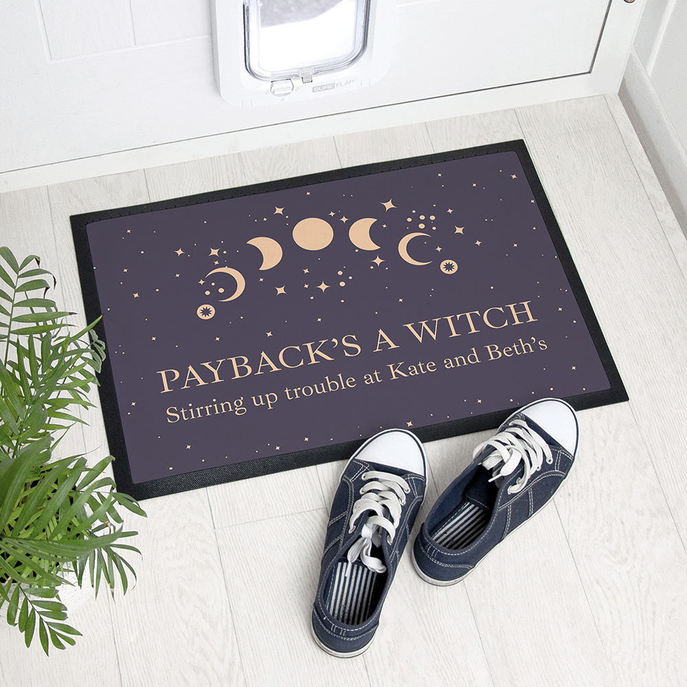 Personalised Celestial Moon Phase Indoor Doormat Personalised Celestial Moon Phase Indoor Doormat