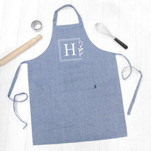 Personalised Classy Initial Apron Personalised Classy Initial Apron