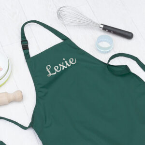 Personalised Children’s Green Waterproof Apron Personalised Children's Green Waterproof Apron