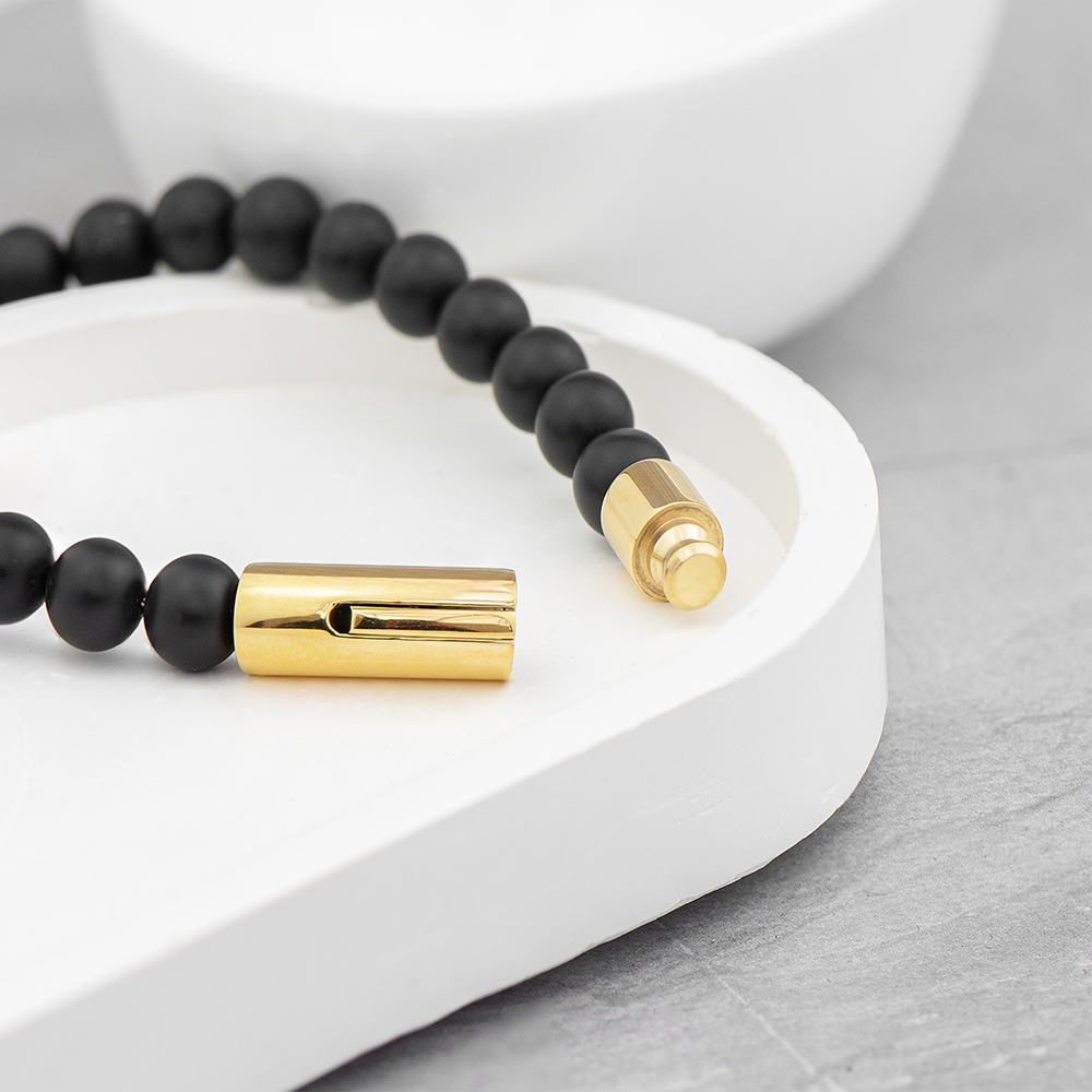 Personalised Mens Golden Lion Bracelet Personalised Mens Golden Lion Bracelet