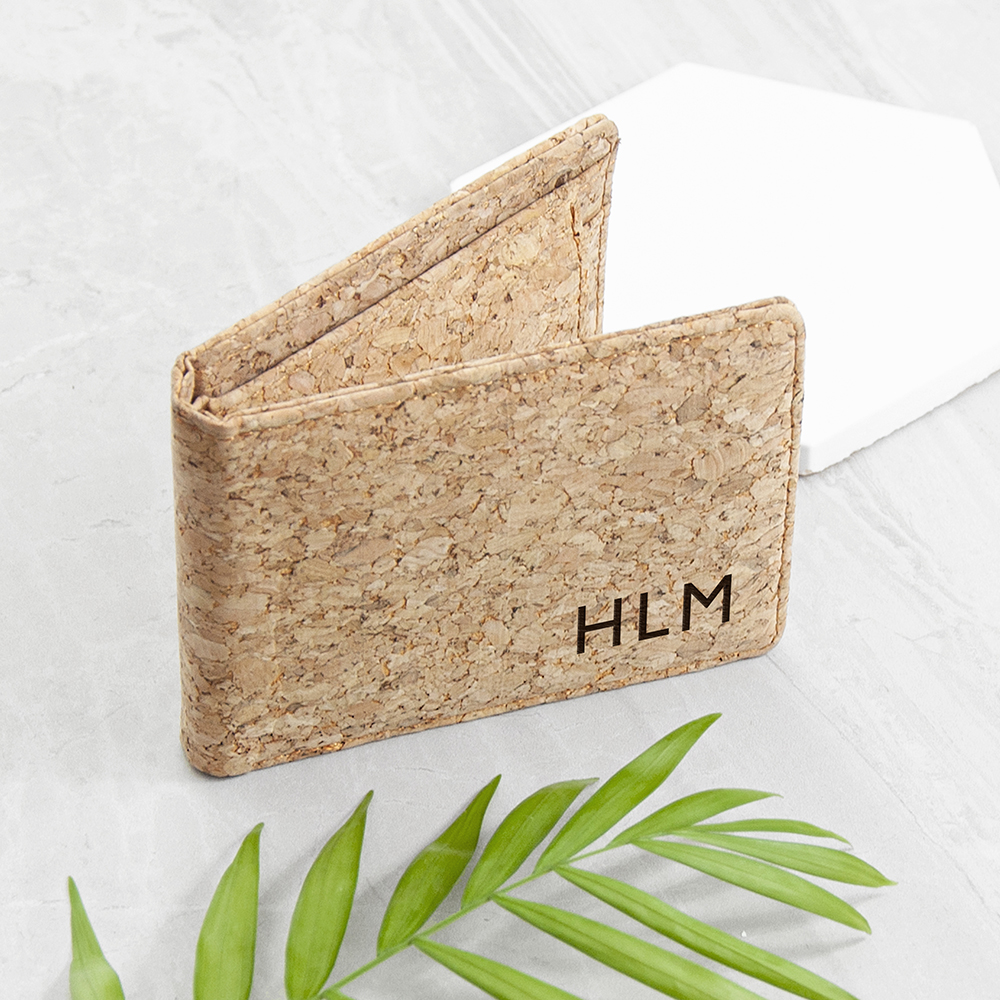 Personalised Natural Cork Wallet Personalised Natural Cork Wallet