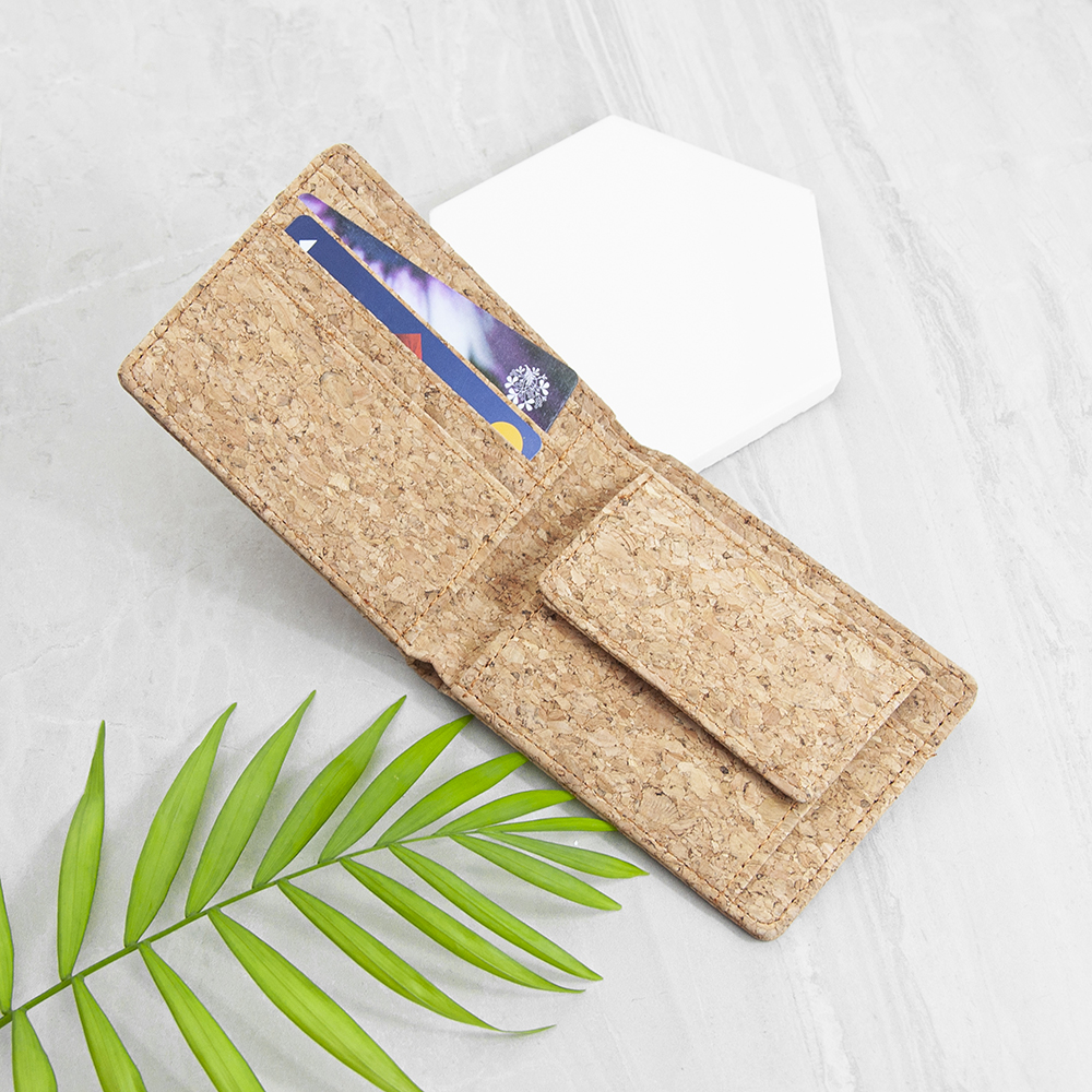 Personalised Natural Cork Wallet Personalised Natural Cork Wallet