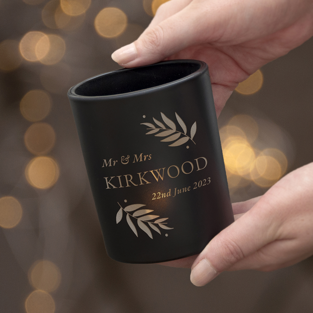 Personalised Wedding Date Candle Holder Personalised Wedding Date Candle Holder