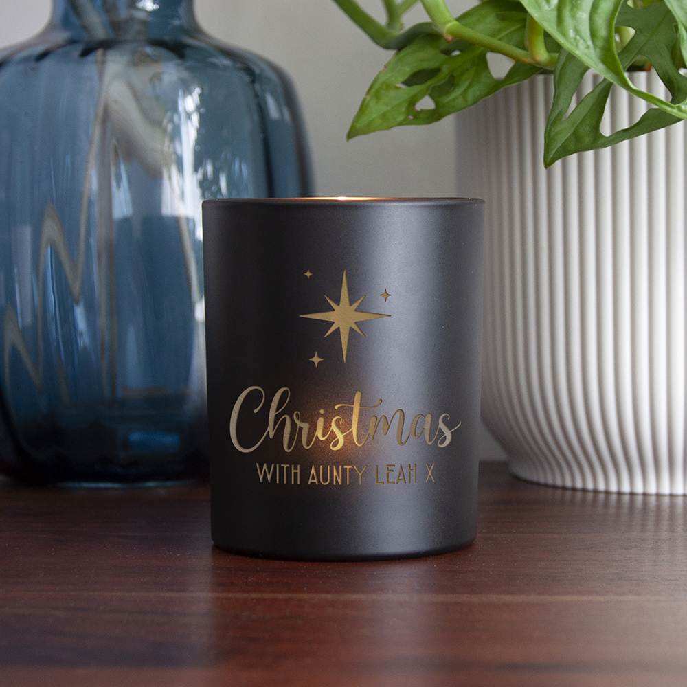 Personalised Christmas Star Candle Holder Personalised Christmas Star Candle Holder