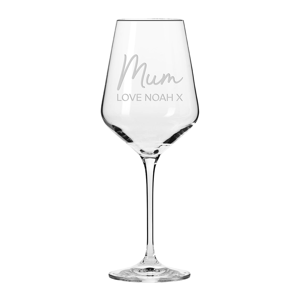 Mum’s Personalised Wine Glass Mum's Personalised Wine Glass