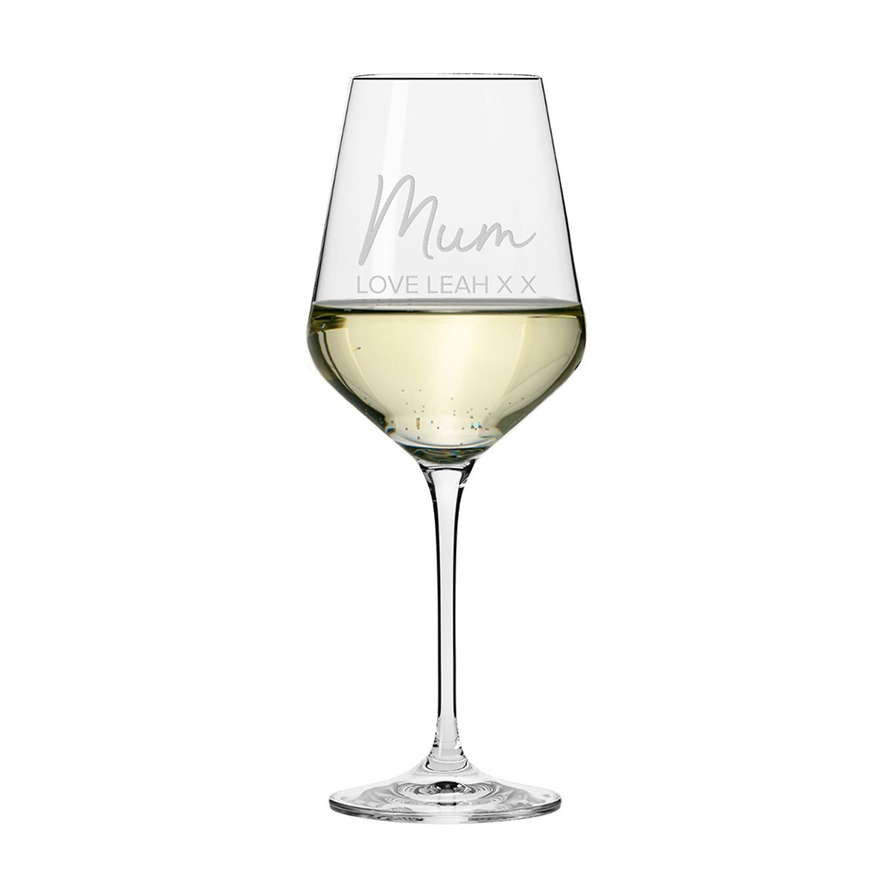 Mum’s Personalised Wine Glass Mum's Personalised Wine Glass
