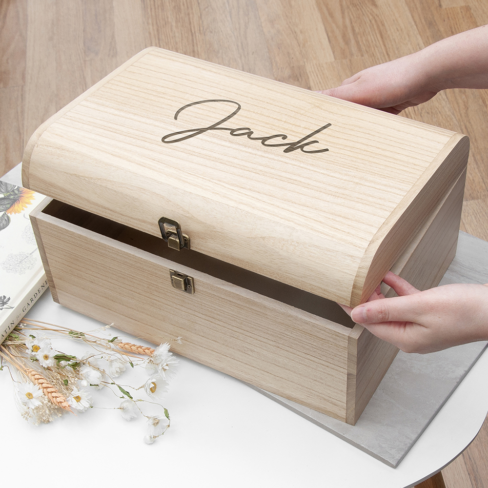 Personalised Engraved Name Keepsake Chest Personalised Engraved Name Keepsake Chest