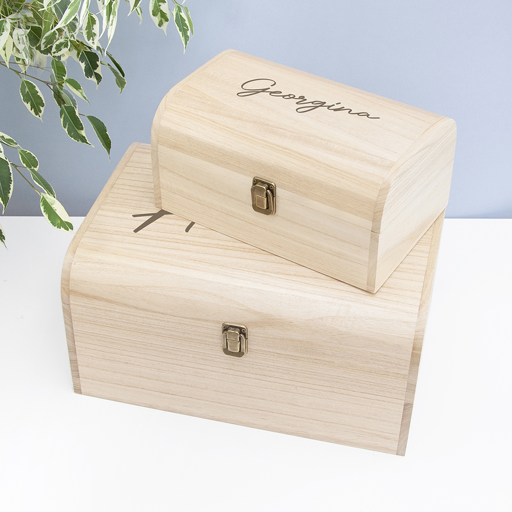 Personalised Engraved Name Keepsake Chest Personalised Engraved Name Keepsake Chest
