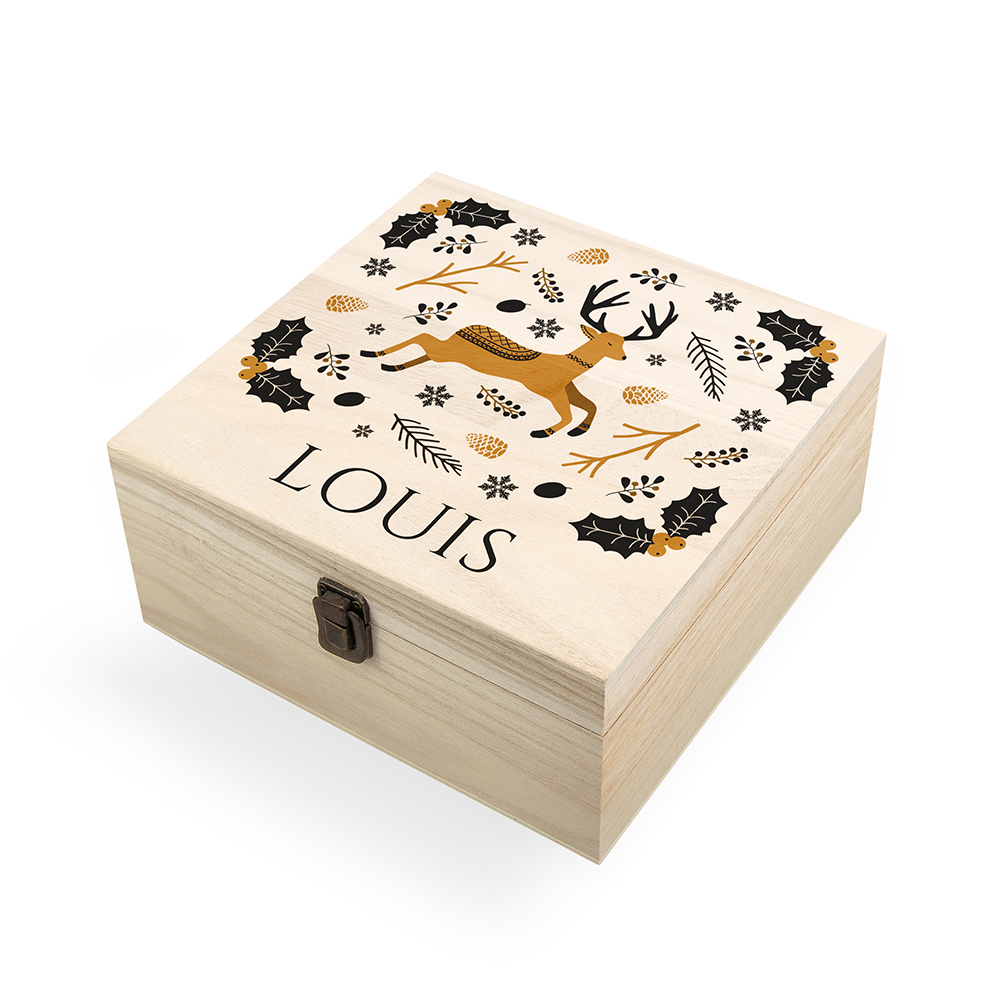 Personalised Scandi Deer Christmas Eve Box Personalised Scandi Deer Christmas Eve Box
