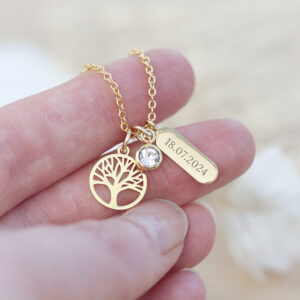 Personalised Tree of Life Charms Necklace