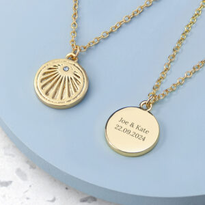 Personalised Sunburst Necklace Personalised Sunburst Necklace