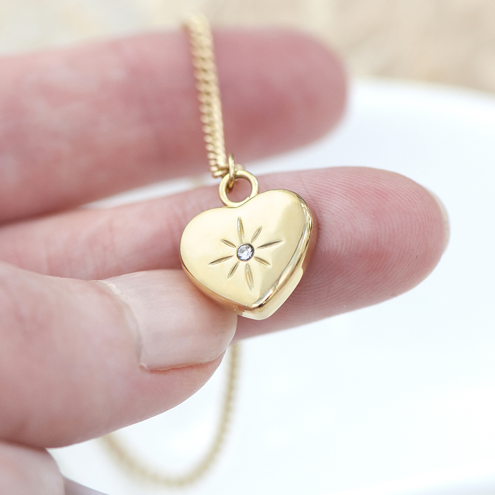 Personalised Celestial Heart Pendant and Necklace Personalised Celestial Heart Pendant and Necklace