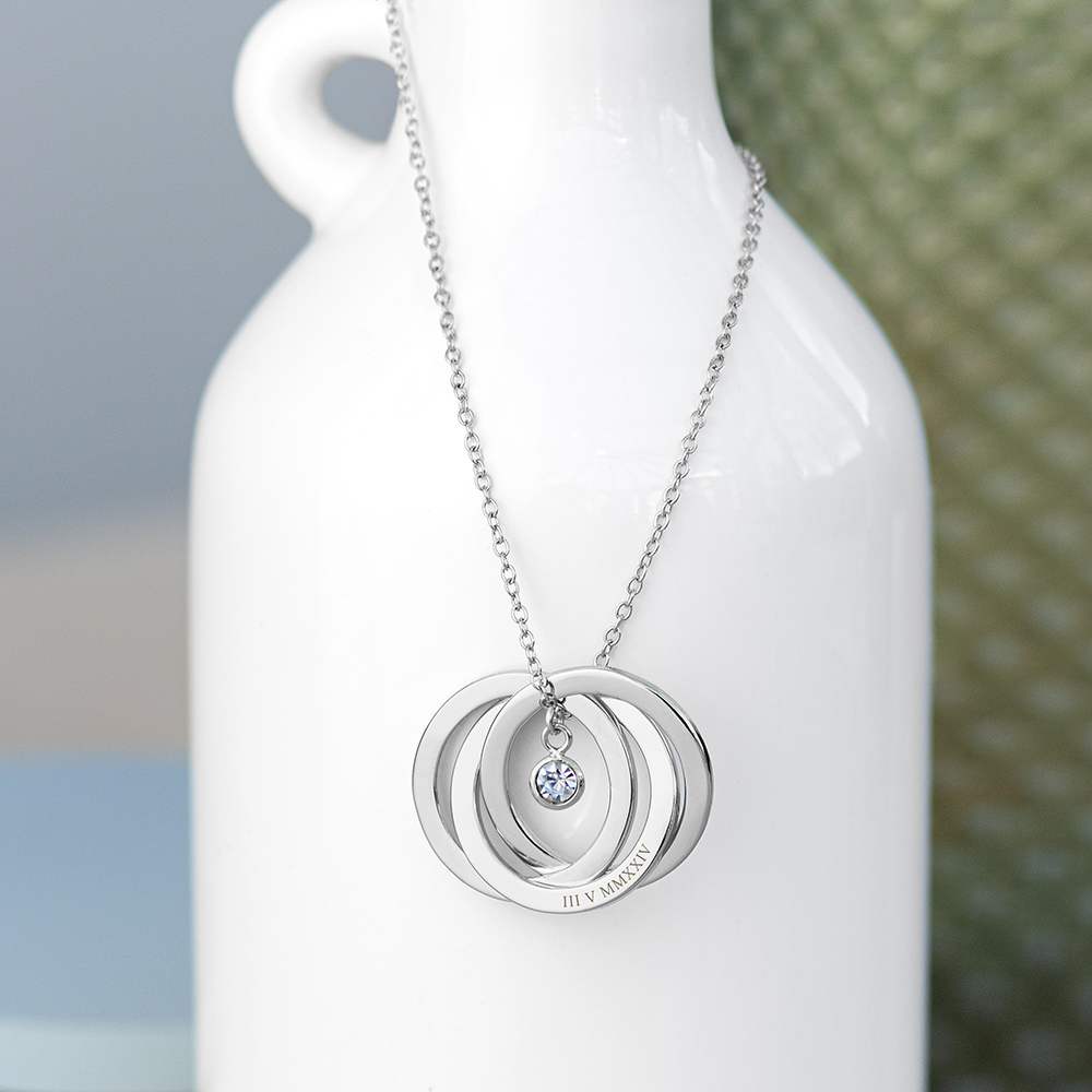 Personalised Russian Ring Necklace Personalised Russian Ring Necklace