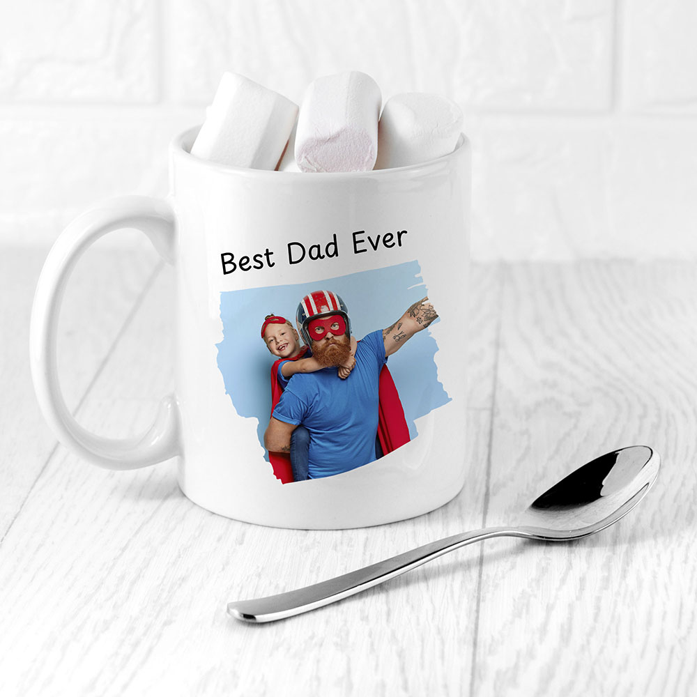 Personalised Best Dad Photo Mug
