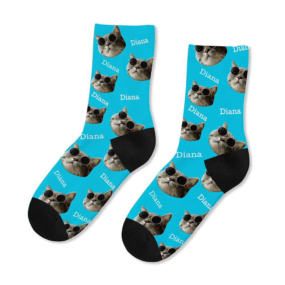 Personalised Pet Face Socks Personalised Pet Face Socks