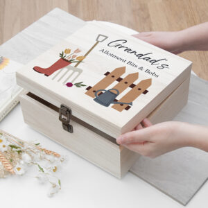 Personalised Allotment Accessories Box – Medium Personalised Allotment Accessories Box - Medium