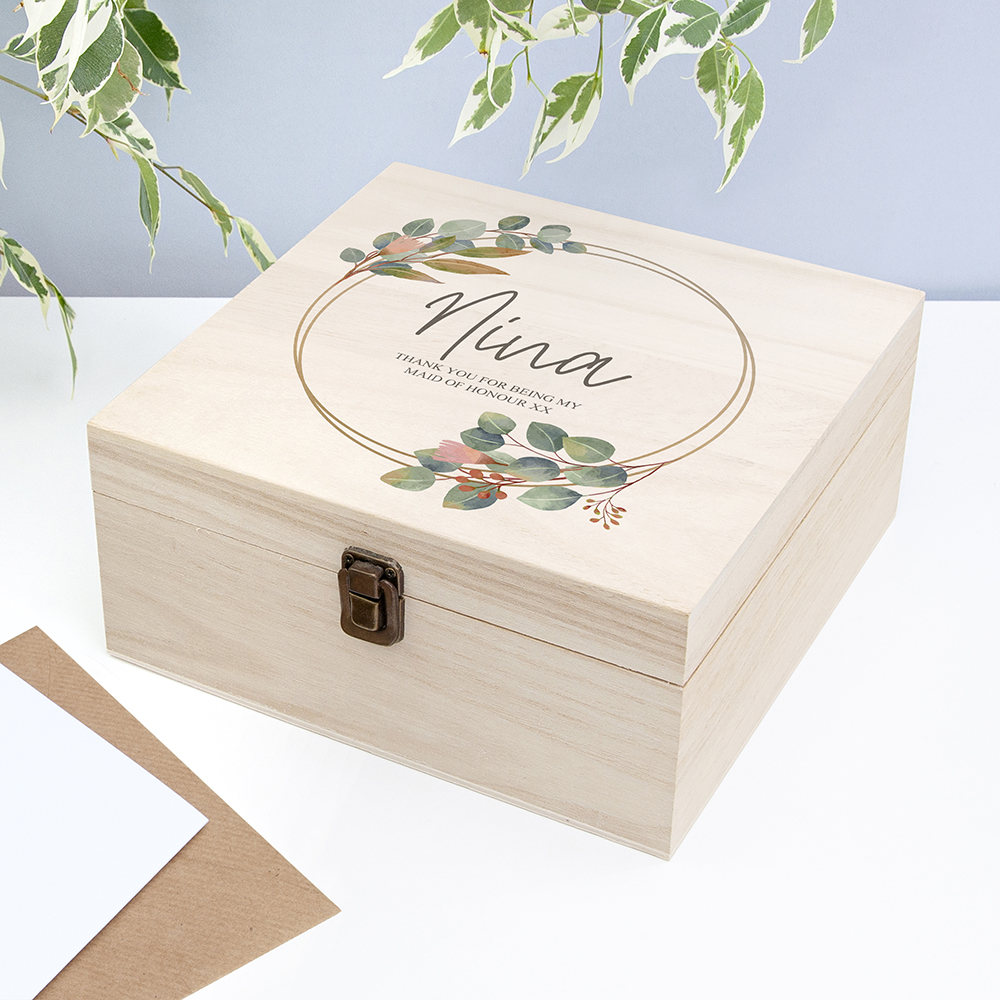 Floral Match Bridesmaid Box  - Rose - Medium