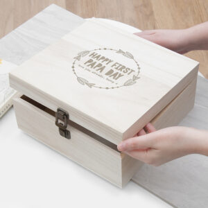 Personalised Happy First Papa Day Box – Medium Personalised Happy First Papa Day Box - Medium