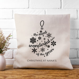 Personalised Bauble Cushion Cover Personalised Bauble Cushion Cover