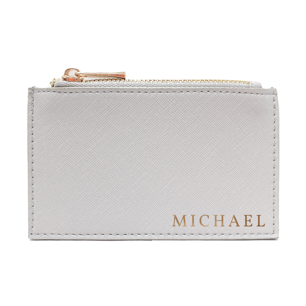 Personalised Sleek Vegan Leather Cardholder Personalised Sleek Vegan Leather Cardholder