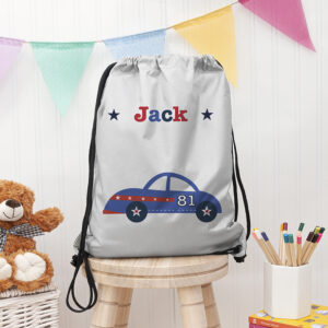 Personalised Boy’s Silver Waterproof Swim Bag Personalised Boy's Silver Waterproof Swim Bag