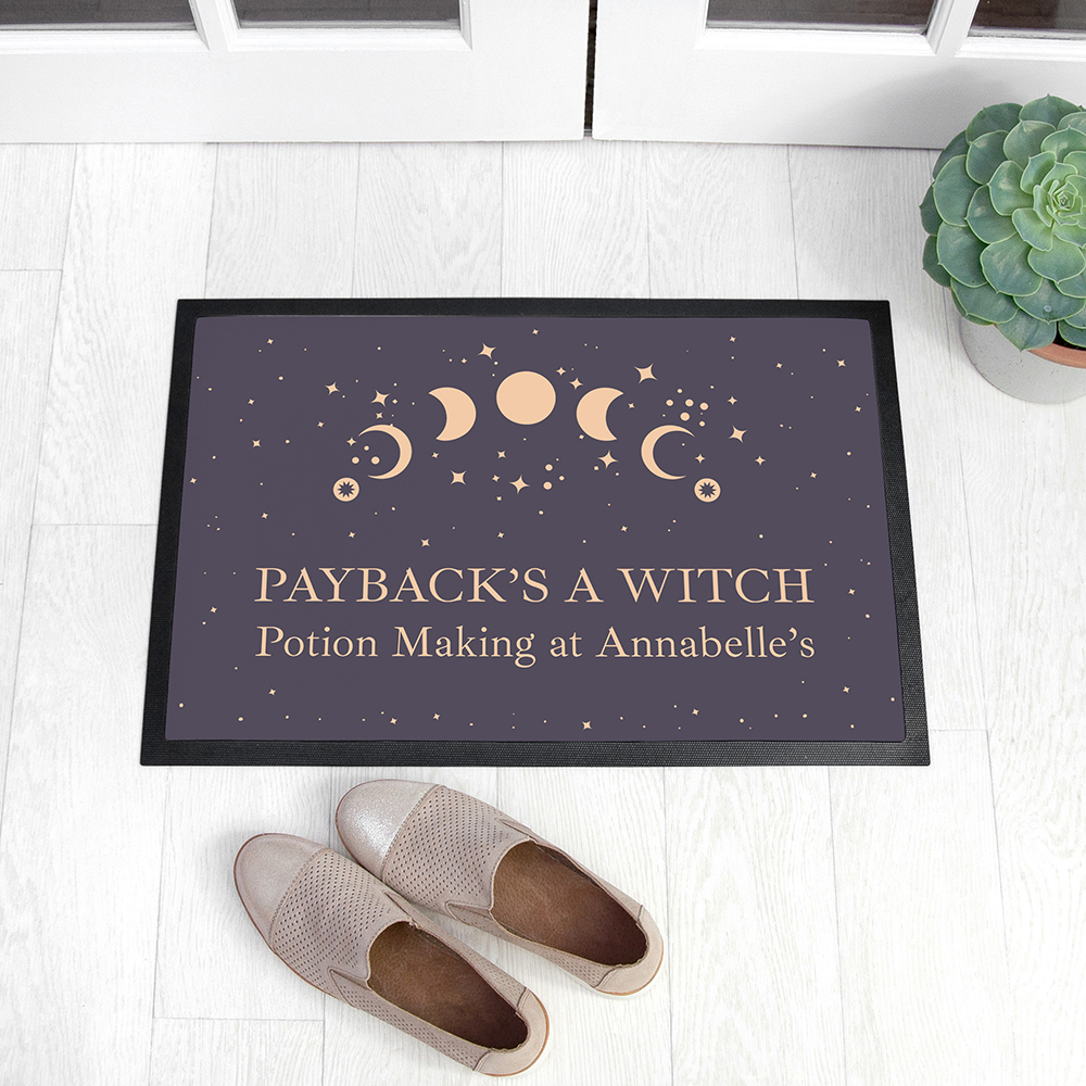 Personalised Celestial Moon Phase Indoor Doormat Personalised Celestial Moon Phase Indoor Doormat