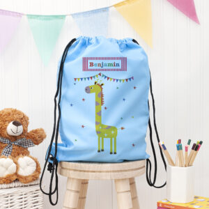 Personalised Children's Giraffe Waterproof Swim Bag