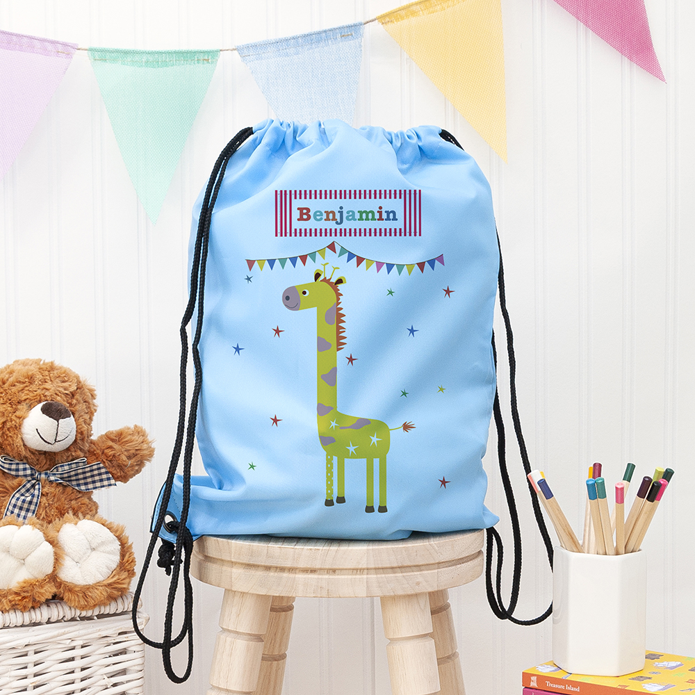 Personalised Children's Giraffe Waterproof Swim Bag