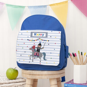 Personalised Children’s Noble Knight Rucksack Personalised Children's Noble Knight Rucksack