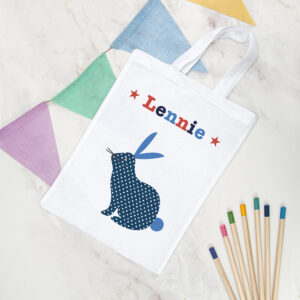Personalised Child’s Rabbit Party Bag Personalised Child's Rabbit Party Bag