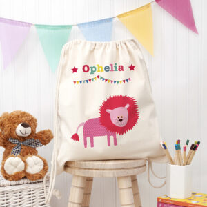 Personalised Circus Cotton Nursery Bag Personalised Circus Cotton Nursery Bag