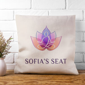 Personalised Colourful Lotus Cushion Cover Personalised Colourful Lotus Cushion Cover
