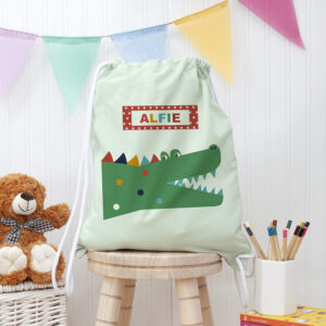 Personalised Crocodile PE Kit Bag