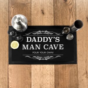 Personalised Dad's Man Cave Bar Mat