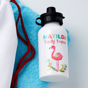 Personalised Flamingo Water Bottle Personalised Flamingo Water Bottle