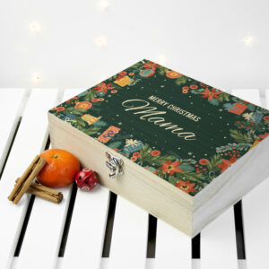 Personalised Floral Christmas Tea Box Personalised Floral Christmas Tea Box