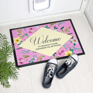 Personalised Floral Doormat Personalised Floral Doormat