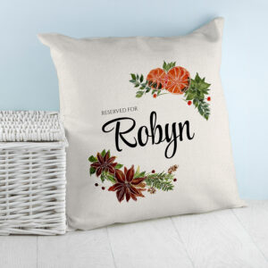 Personalised Floral Reserved for Cushion Cover Personalised Floral Reserved for Cushion Cover