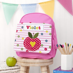 Personalised Girl’s Pink Mini Rucksack Personalised Girl's Pink Mini Rucksack