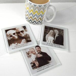Personalised Glass Photo Coaster Personalised Glass Photo Coaster