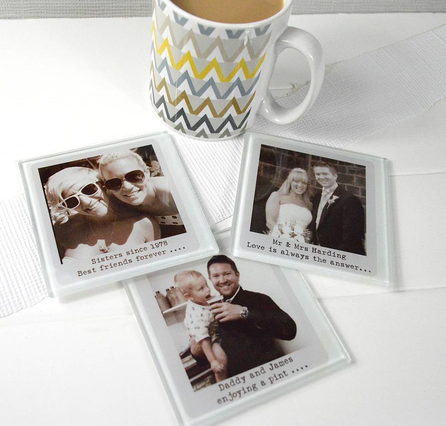 Personalised Glass Photo Coaster