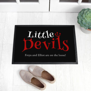 Personalised Halloween Little Devils Indoor Doormat Personalised Halloween Little Devils Indoor Doormat