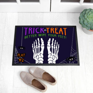 Personalised Halloween Trick or Treat Indoor Doormat