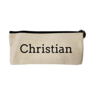 Personalised Linen Pencil Case Personalised Linen Pencil Case