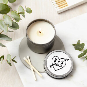 Personalised Love Heart Scented Soy Candle Personalised Love Heart Scented Soy Candle
