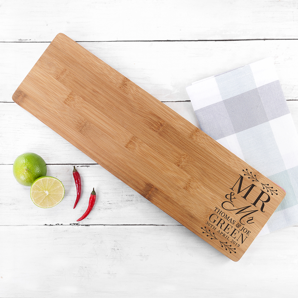 Personalised Mr and Mrs Serving Board