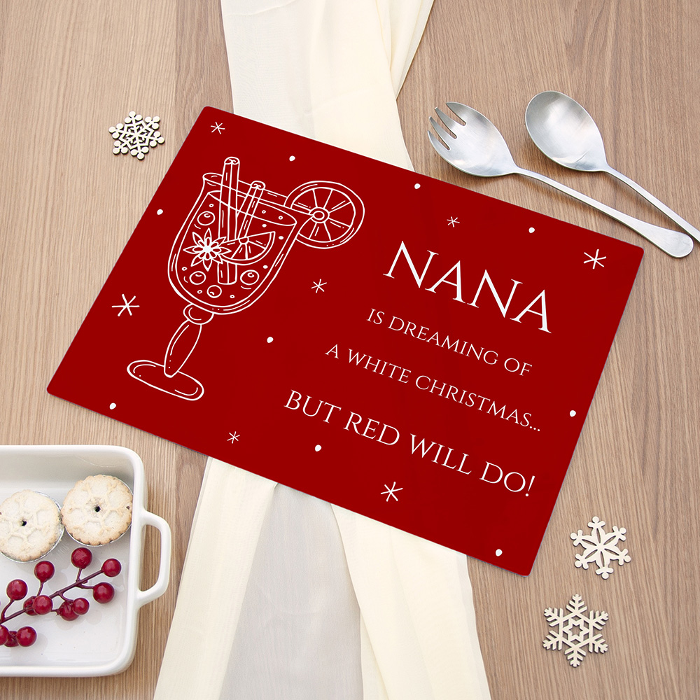 Personalised Mulled Wine Pun Rectangular Chopping Board Personalised Mulled Wine Pun Rectangular Chopping Board