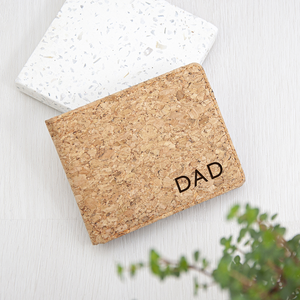 Personalised Natural Cork Wallet Personalised Natural Cork Wallet
